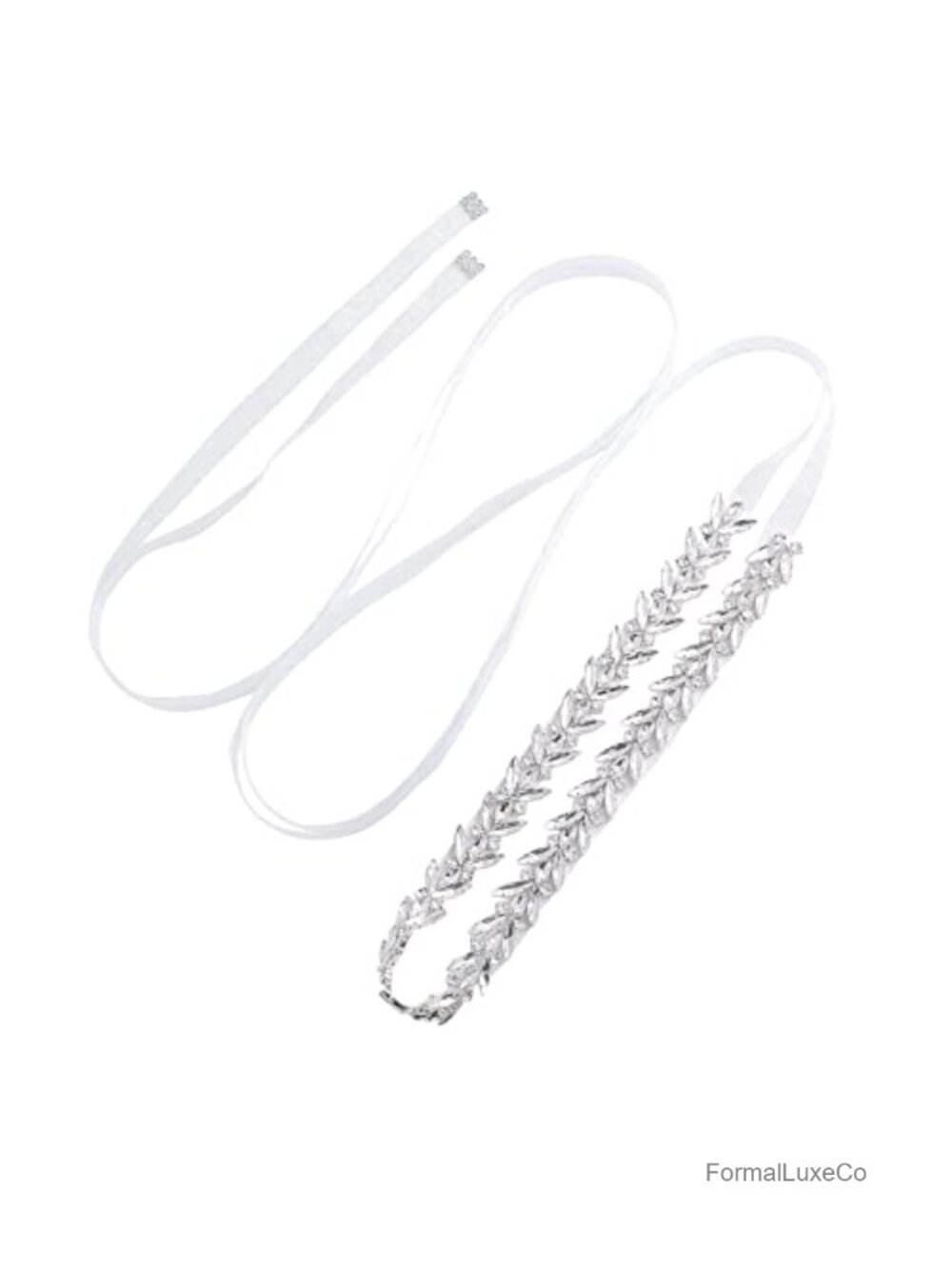 Rhinestone Crystal Wedding Sash Belt Satin Ribbon Bridal Bridesmaid Dress